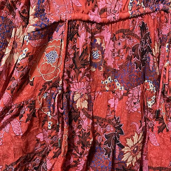 ALC floral long Sleeve silk mini dress size 4 retails $550 - Picture 9 of 10